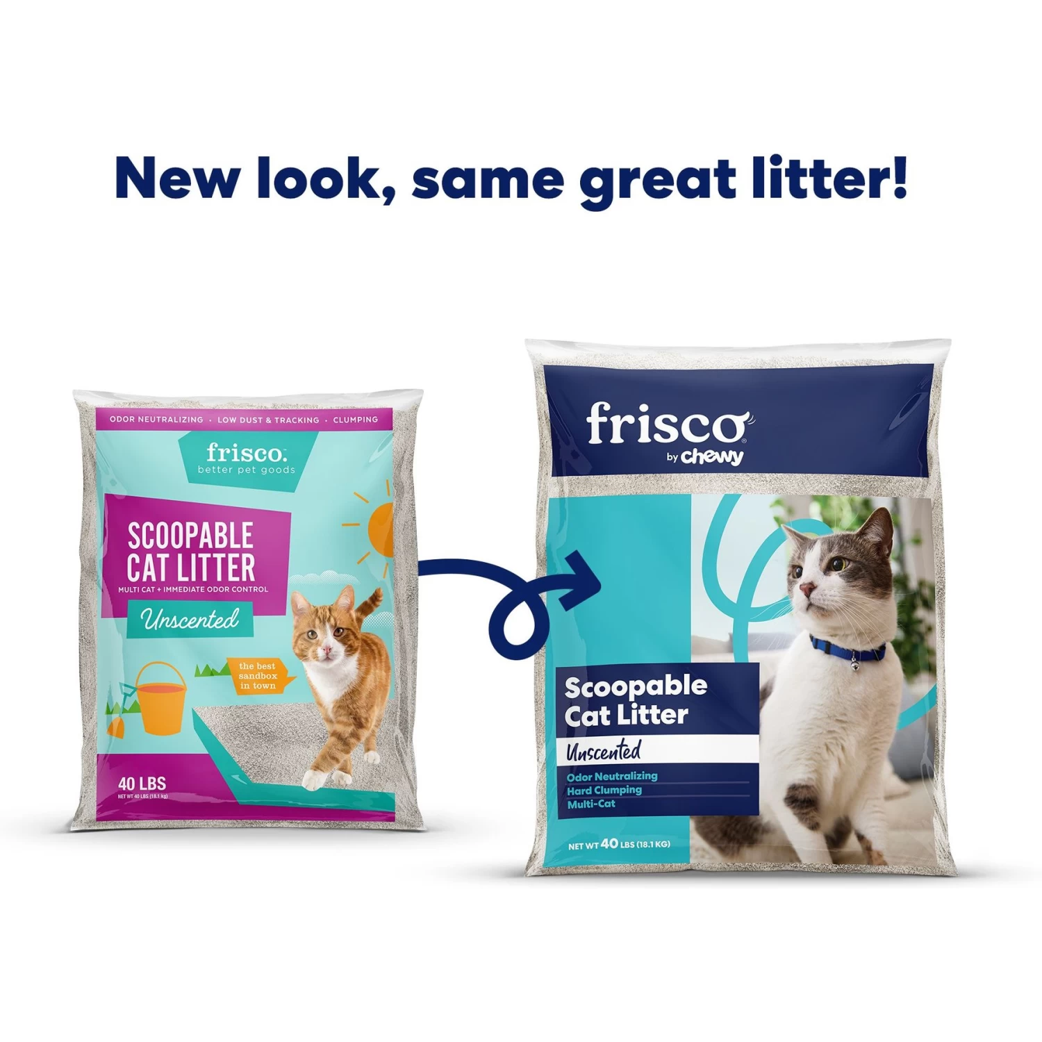 Frisco Multi-Cat Unscented Clumping Clay Cat Litter - Image 2