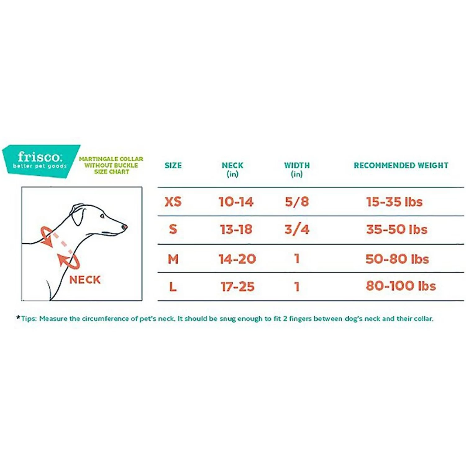 Frisco Solid Nylon Slip-On Martingale Dog Collar - Image 2