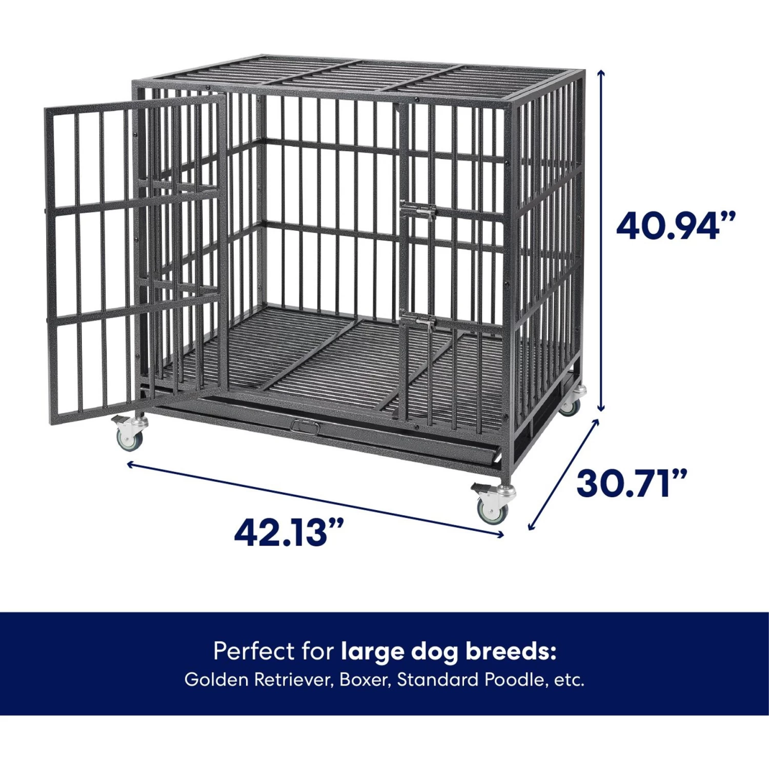 Frisco Ultimate Heavy Duty Steel Metal Single Door Dog Crate - Image 2