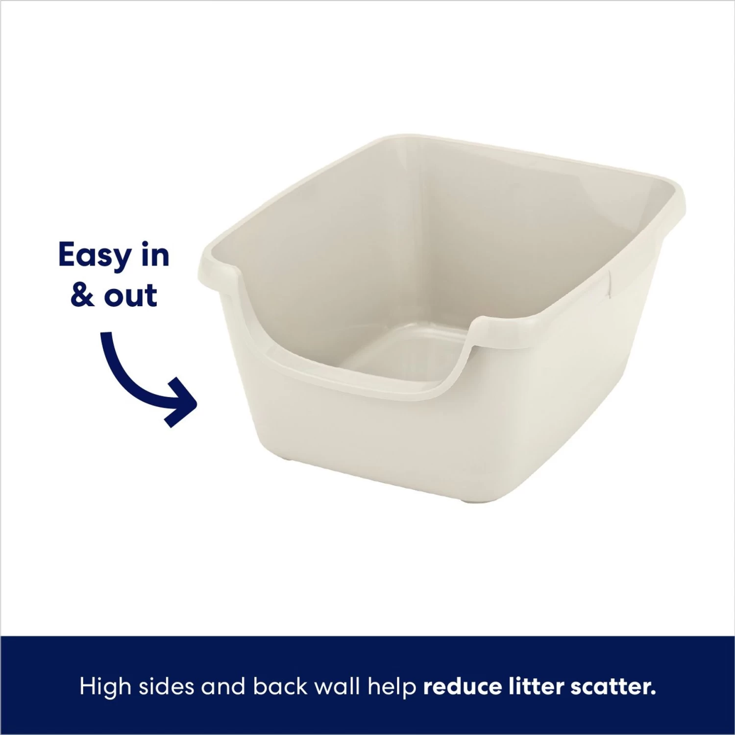 Frisco High Sided Cat Litter Box, Medium - Image 3