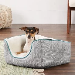Frisco Square Deep Bolster Cat & Dog Bed