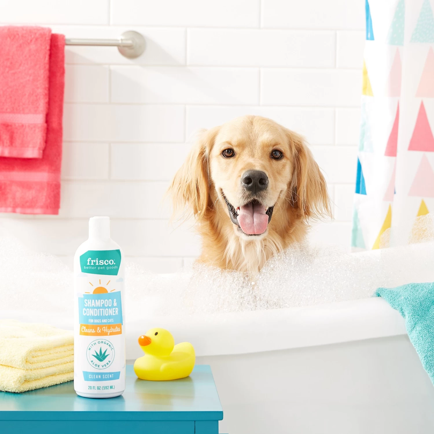 Frisco 2-in-1 Dog & Cat Shampoo & Conditioner, Clean Scent - Image 3
