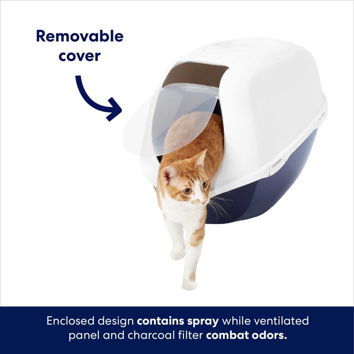 Frisco Hooded Cat Litter Box - Image 3