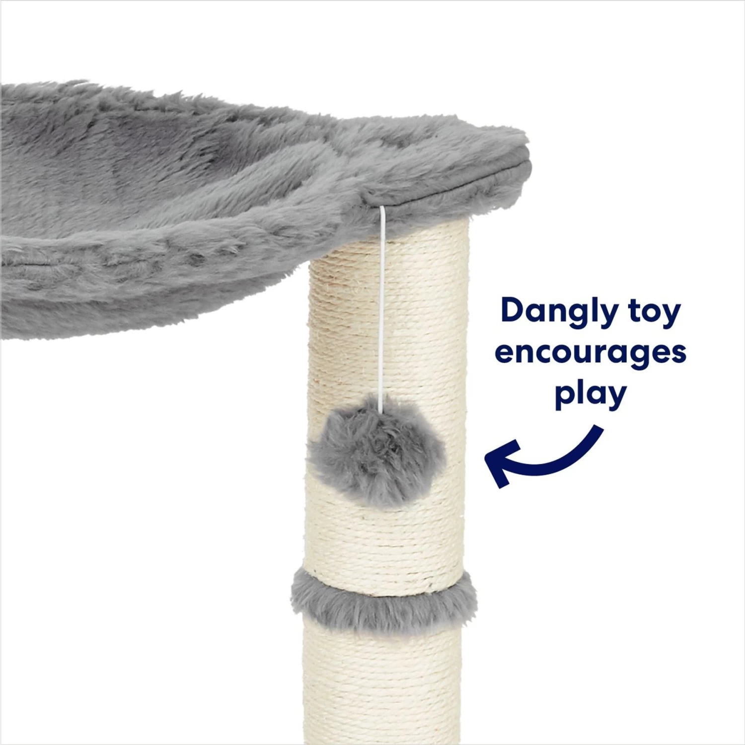Frisco 20-in Faux Fur Cat Tree - Image 3