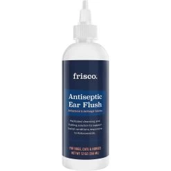Frisco Anti-Bacterial And Anti-Fungal Ear Flush Cleaner For Cats & Dogs, 12-oz Bottle