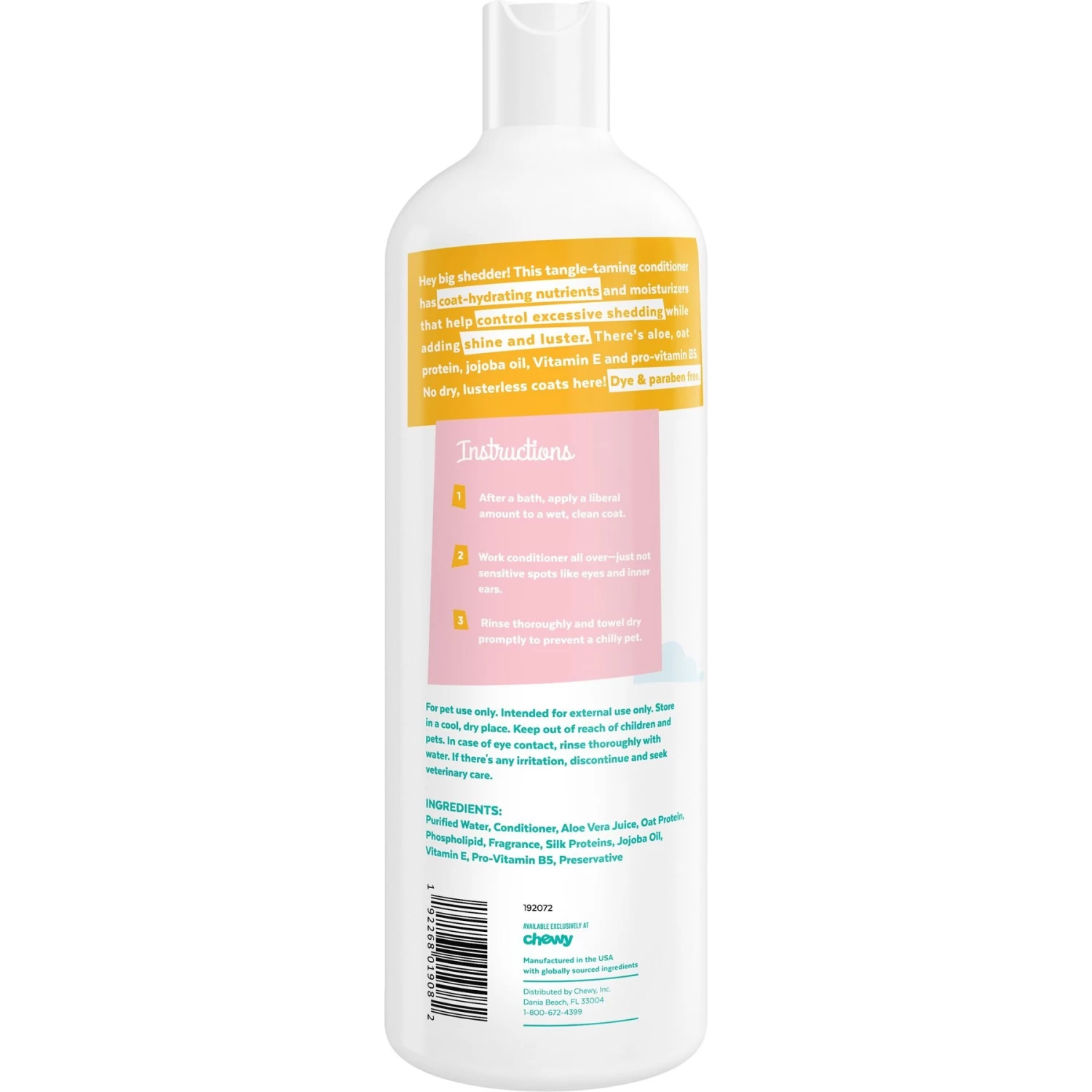 Frisco Shed Control Dog & Cat Conditioner, Sweet Nectar Scent - Image 2