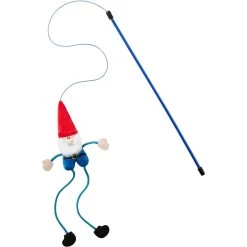 Frisco Gnome Teaser Wand Cat Toy With Catnip