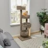 Frisco 65-in Real Carpet Wooden Cat Tree