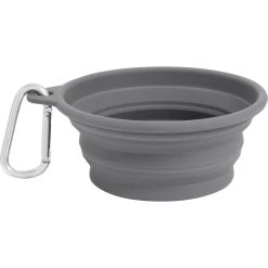 Frisco Silicone Collapsible Travel Bowl With Carabiner