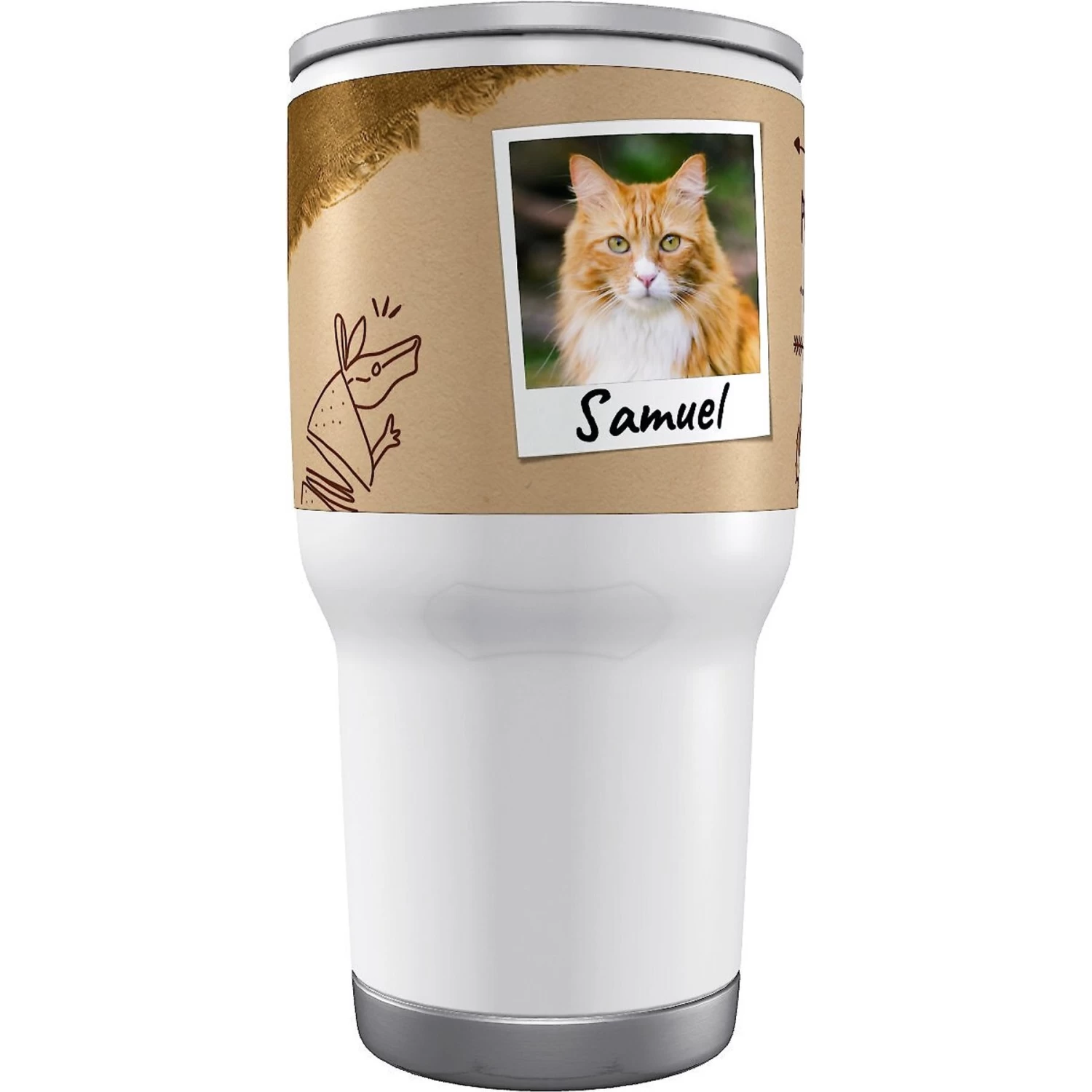 Frisco Double Walled "Pawsitive Vibes" Personalized Tumbler - Image 3