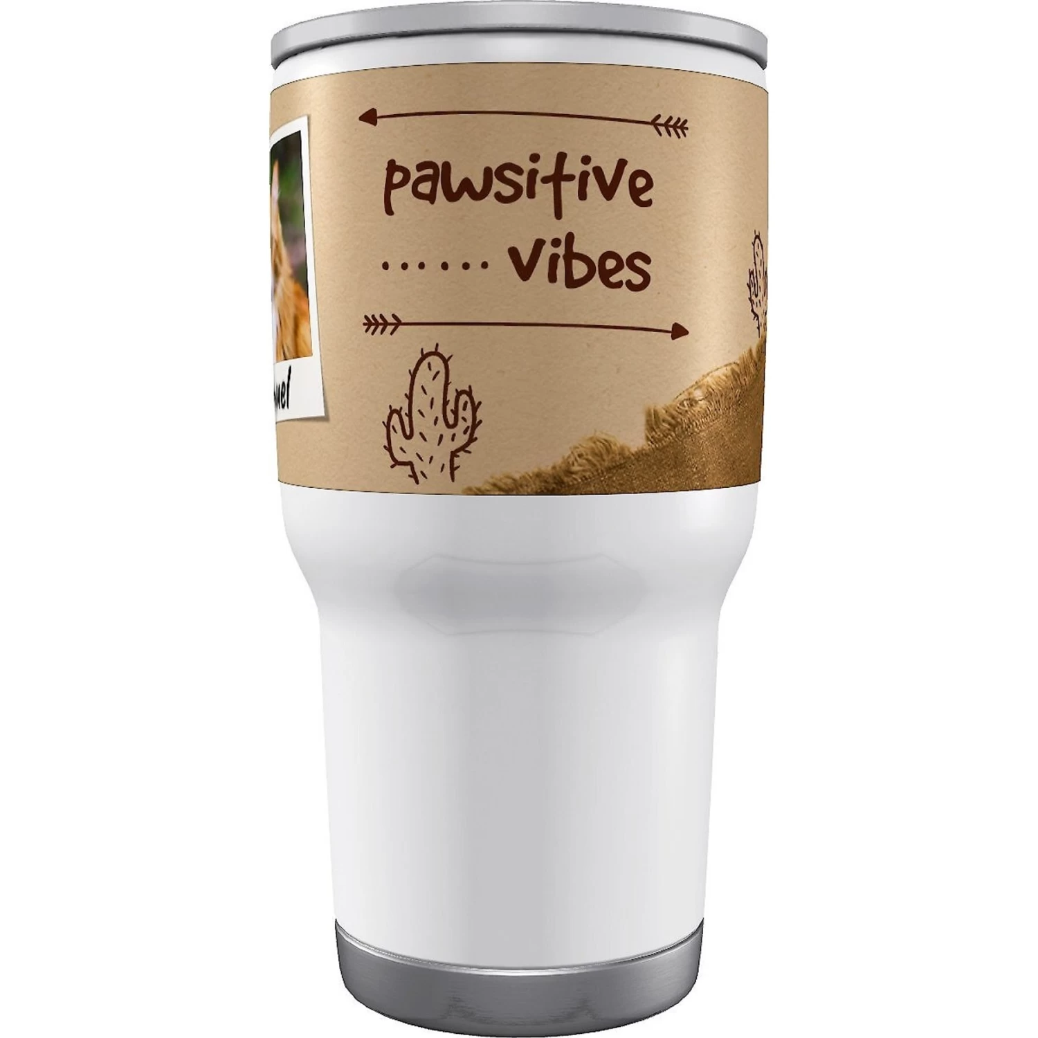 Frisco Double Walled "Pawsitive Vibes" Personalized Tumbler - Image 4