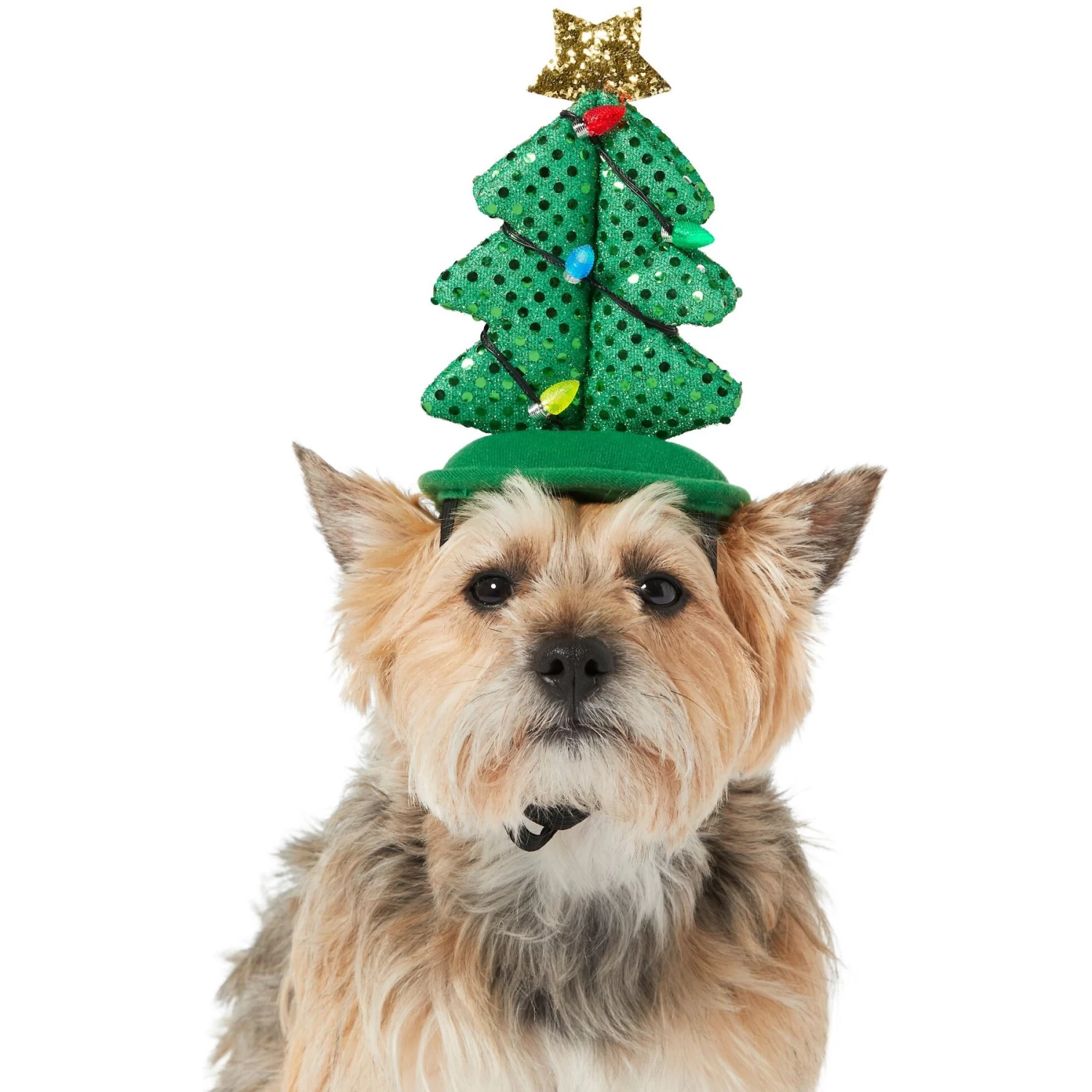 Frisco Christmas Tree LED Dog & Cat Headpiece