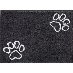 Frisco Microfiber Chenille Paw Print Doormat