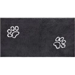 Frisco Microfiber Chenille Paw Print Doormat Runner
