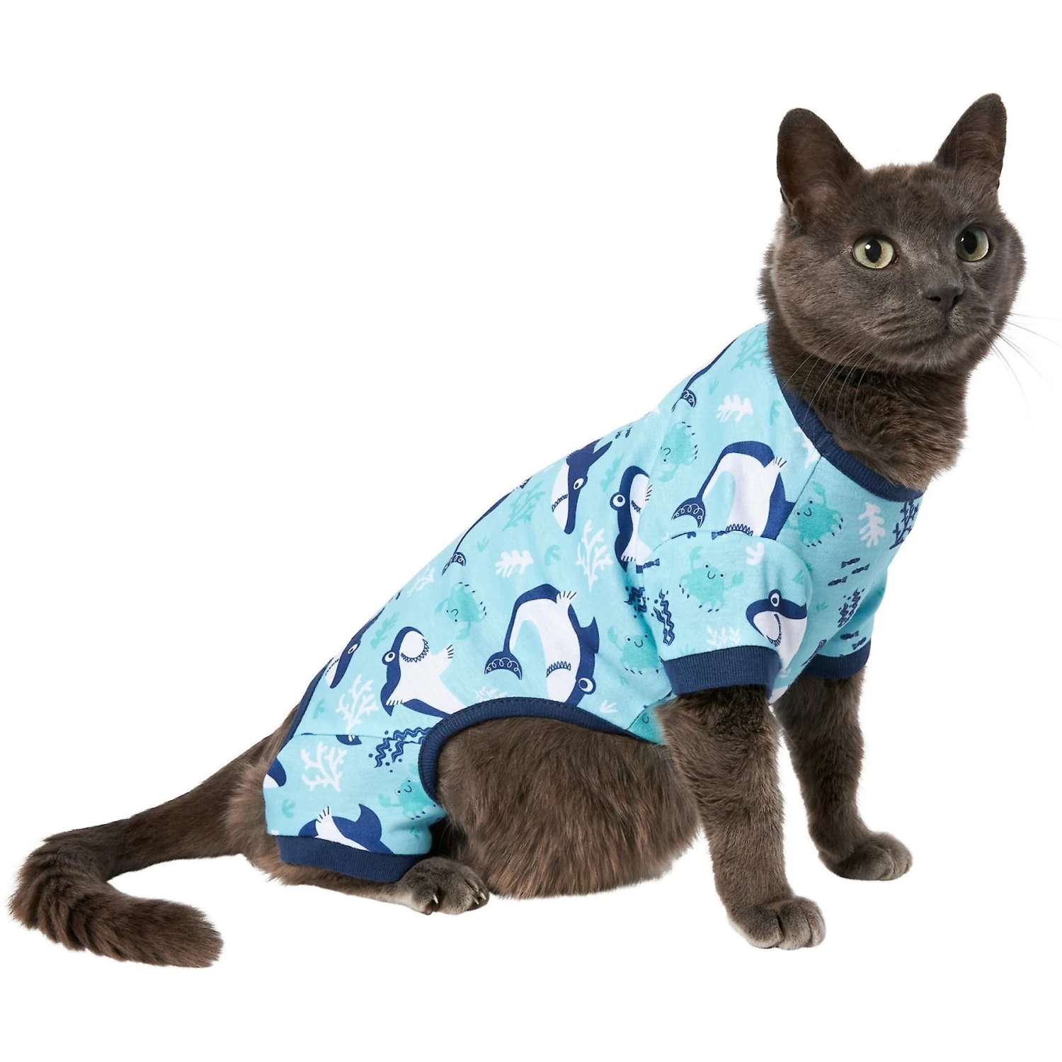 Frisco Happy Shark Dog & Cat Jersey PJs - Image 3