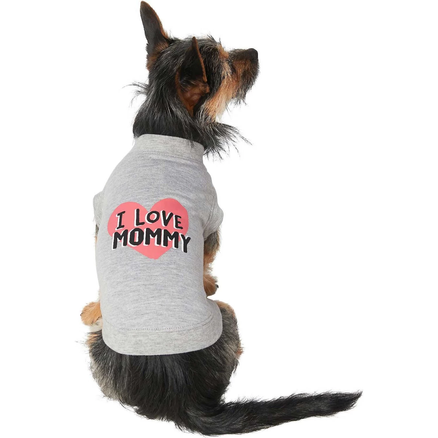 Frisco I Love Mommy Dog & Cat T-Shirt, Gray - Image 3