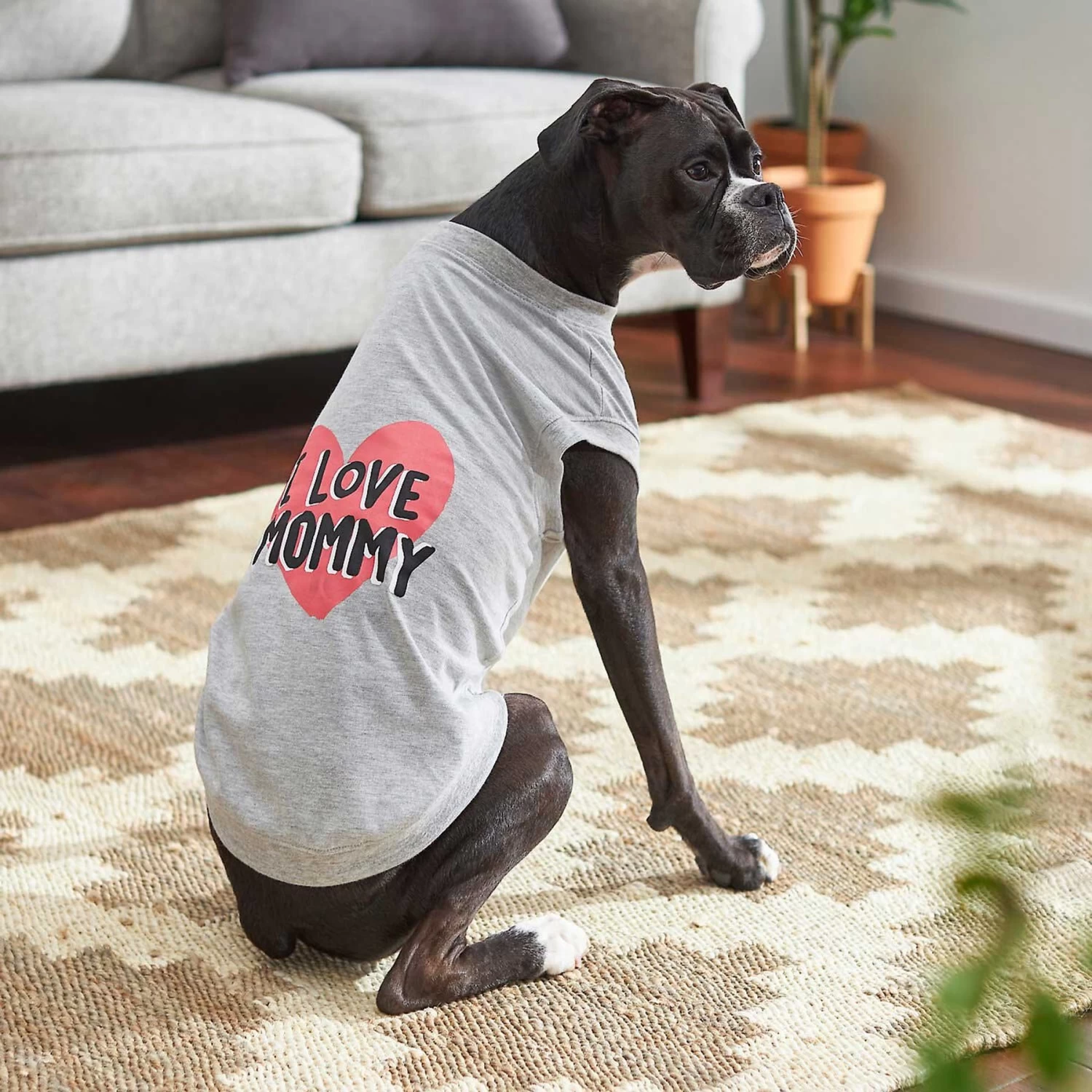 Frisco I Love Mommy Dog & Cat T-Shirt, Gray - Image 5