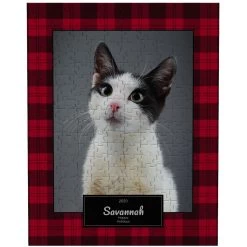 Frisco Personalized Plaid Photo Puzzle