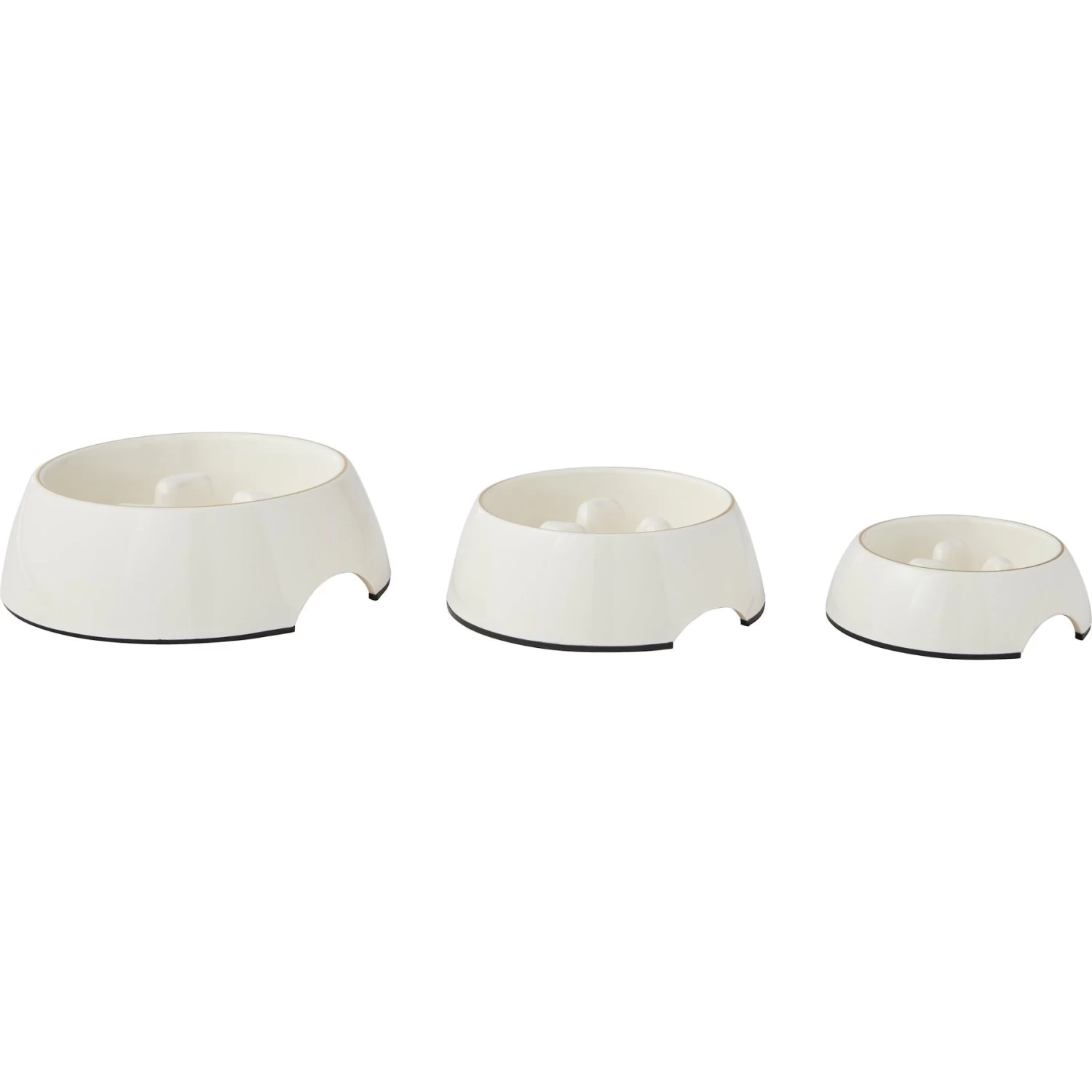 Frisco Melamine Slow Feed Dog & Cat Bowl With Gold Trim - Image 7