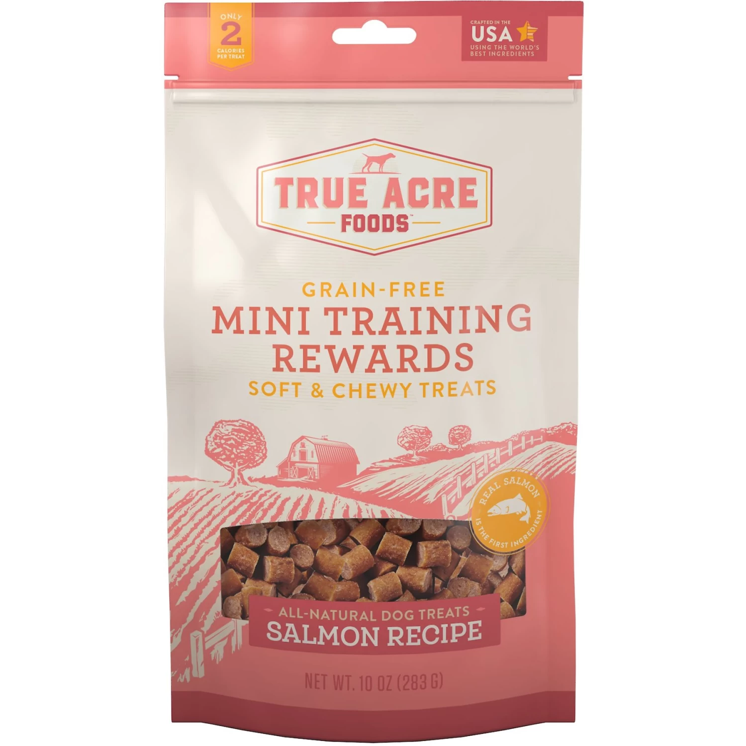 Frisco Fetch Squeaking Colorful Tennis Ball Dog Toy & True Acre Foods Salmon Recipe Mini-Training Rewards Grain-Free Soft & Chewy Dog Treats - Image 4