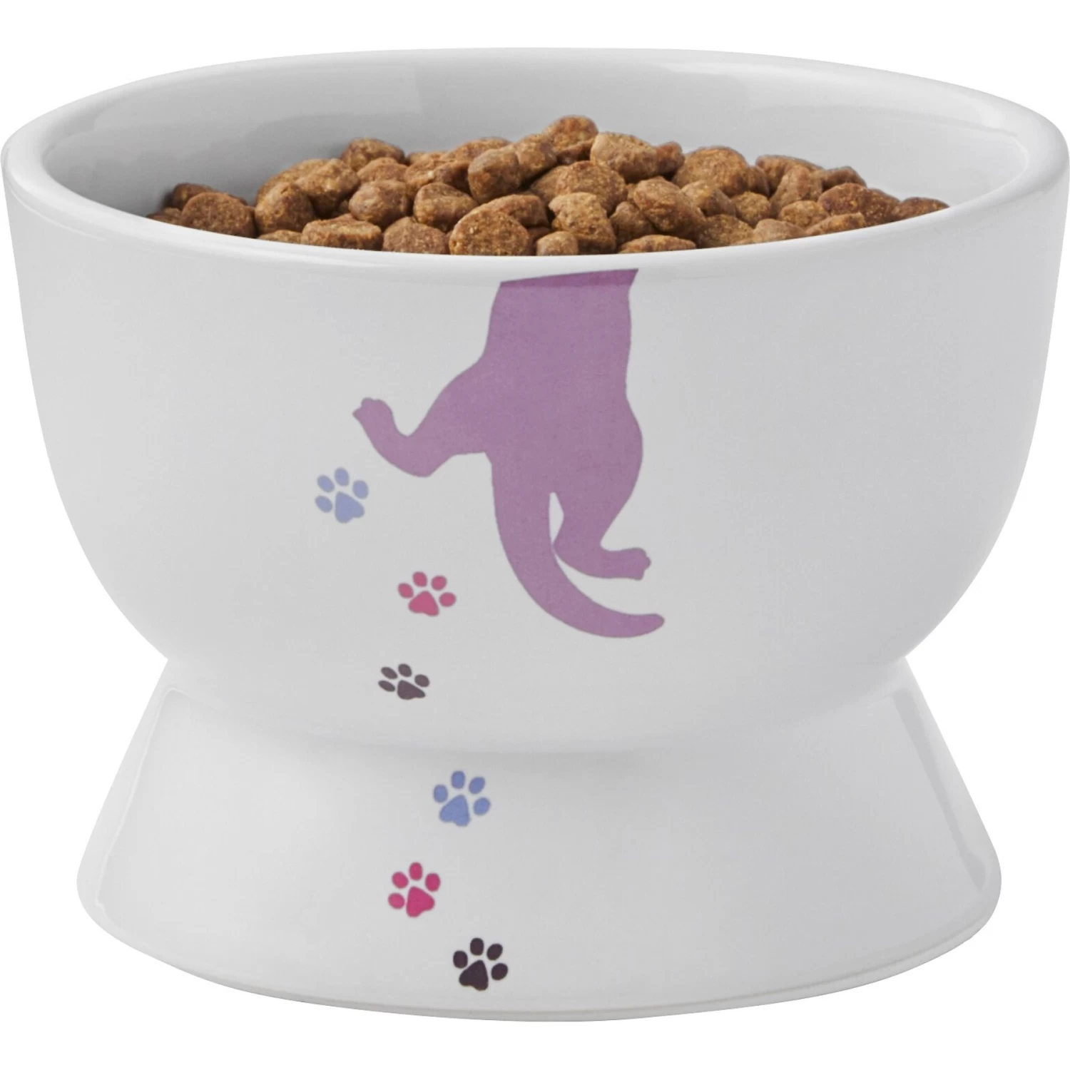 Frisco Cat Print Non-skid Elevated Ceramic Cat Bowl, Short - Image 6