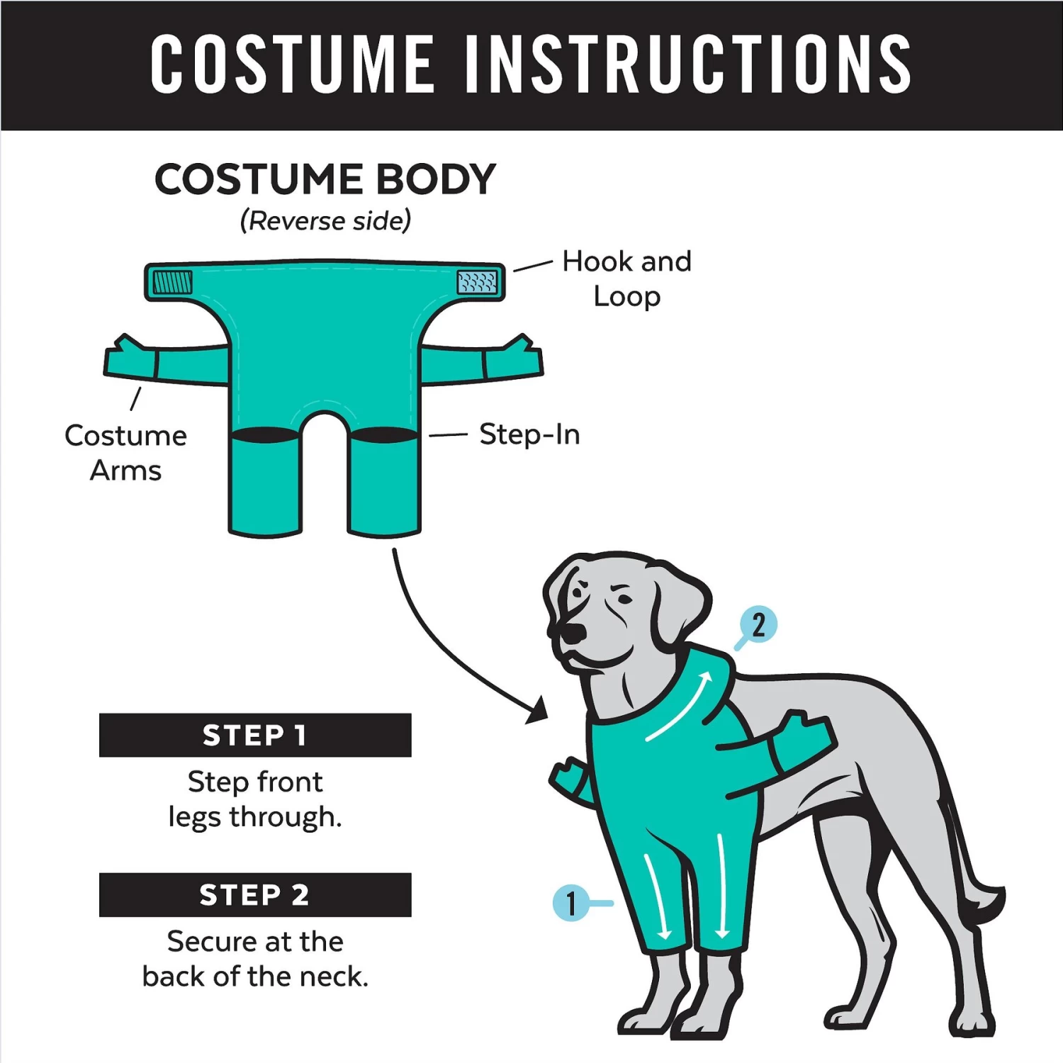 Frisco Front Walking Superhero Dog & Cat Costume - Image 3