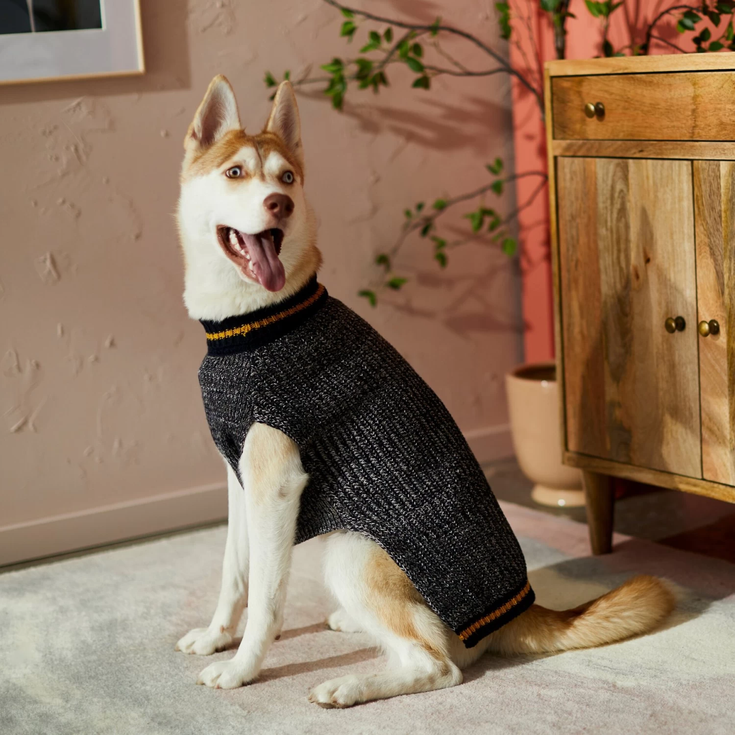 Frisco Heathered Knit Dog & Cat Sweater With 60% Recycled Content - Image 7