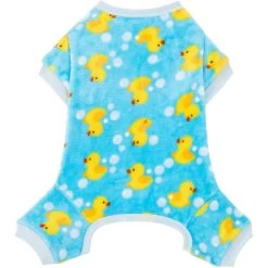 Frisco Dog & Cat Cozy Plush Fleece PJs, Rubber Ducky