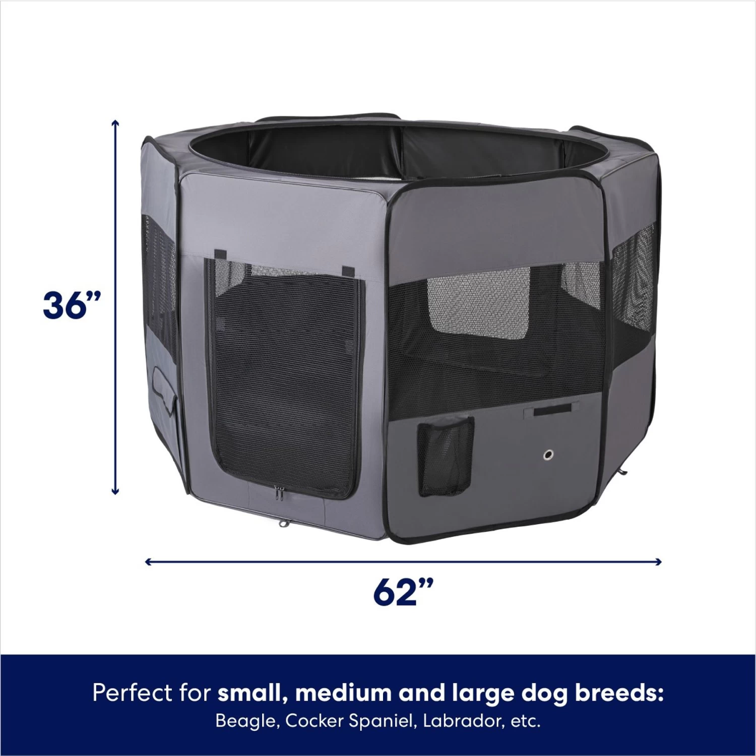 Frisco Soft-Sided Dog, Cat & Small Pet Exercise Playpen - Image 2