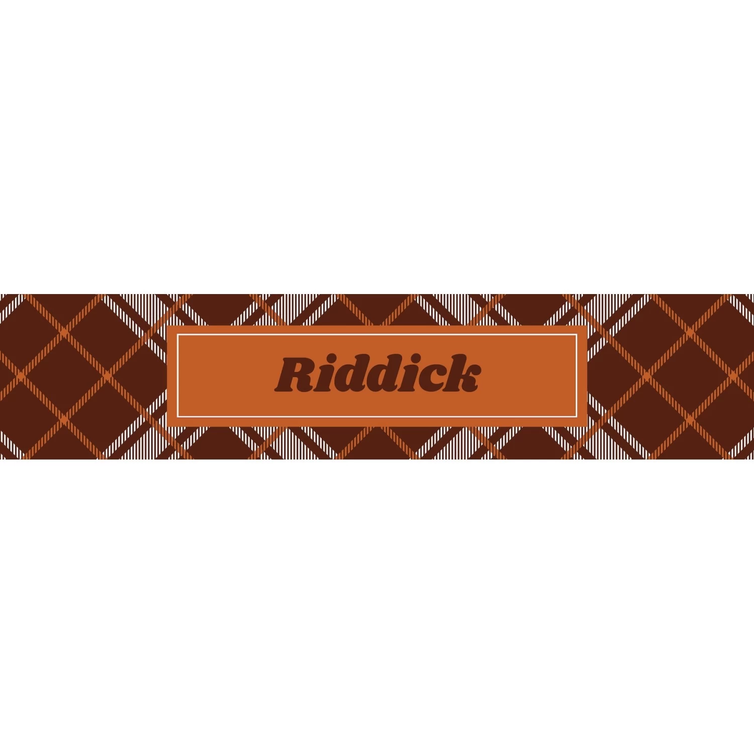 Frisco Personalized Plaid Ceramic Dog Bowl - Image 3