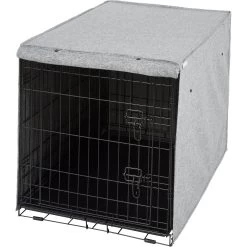 Frisco Faux Linen Dog Crate Cover