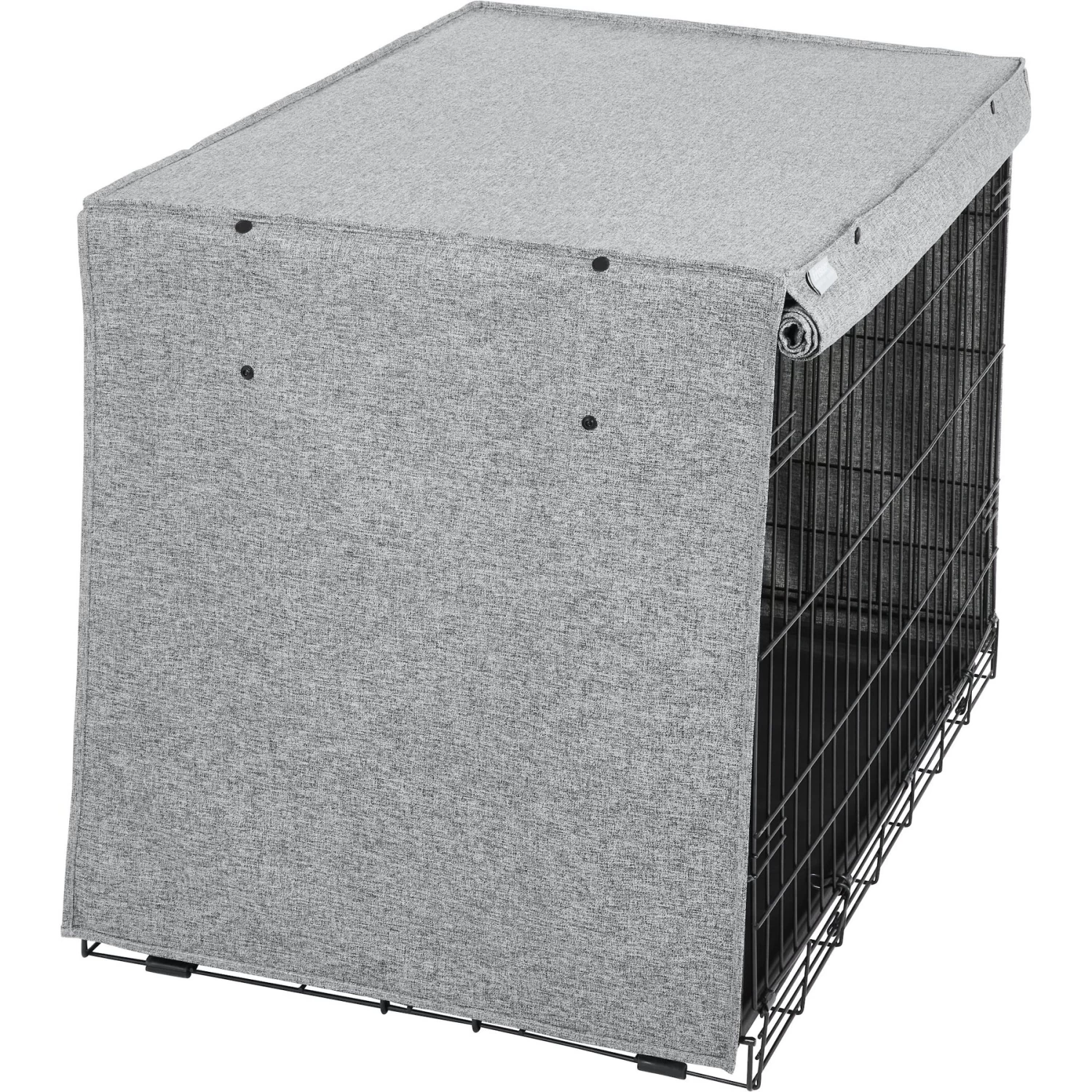 Frisco Faux Linen Dog Crate Cover - Image 4