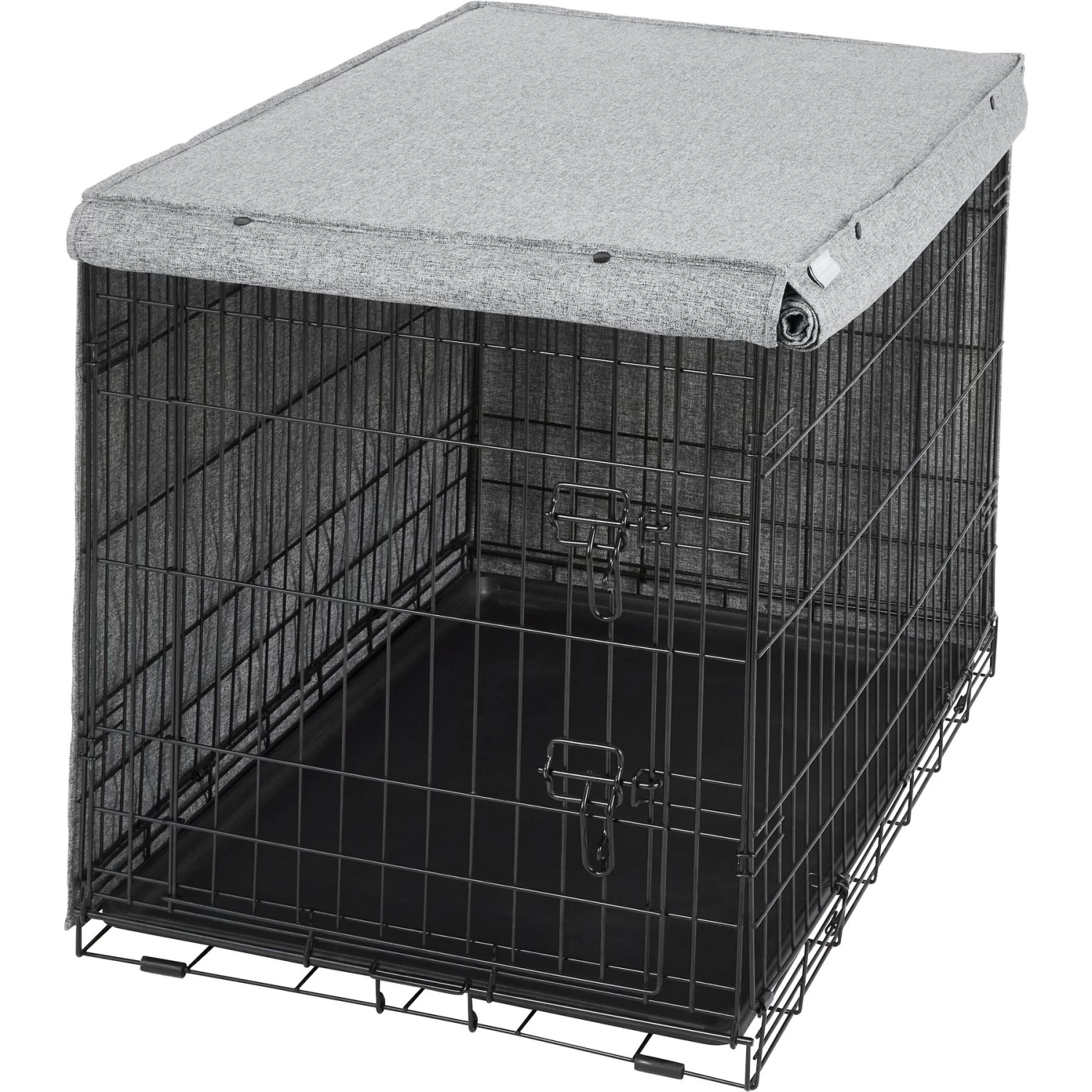 Frisco Faux Linen Dog Crate Cover - Image 5