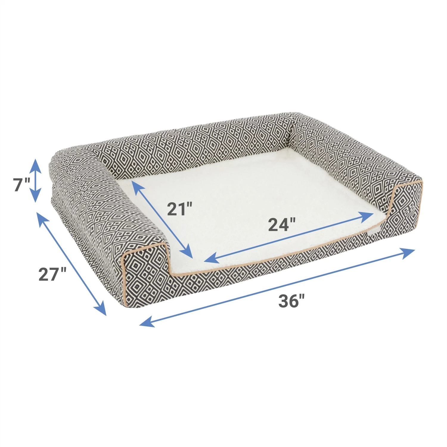 Frisco Boho Modern Couch Dog & Cat Bed - Image 2