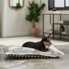 Frisco Buffalo Check Pillow Dog & Cat Bed, Black & White