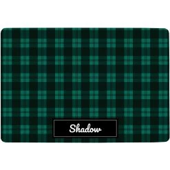 Frisco Plaid Personalized Dog & Cat Placemat