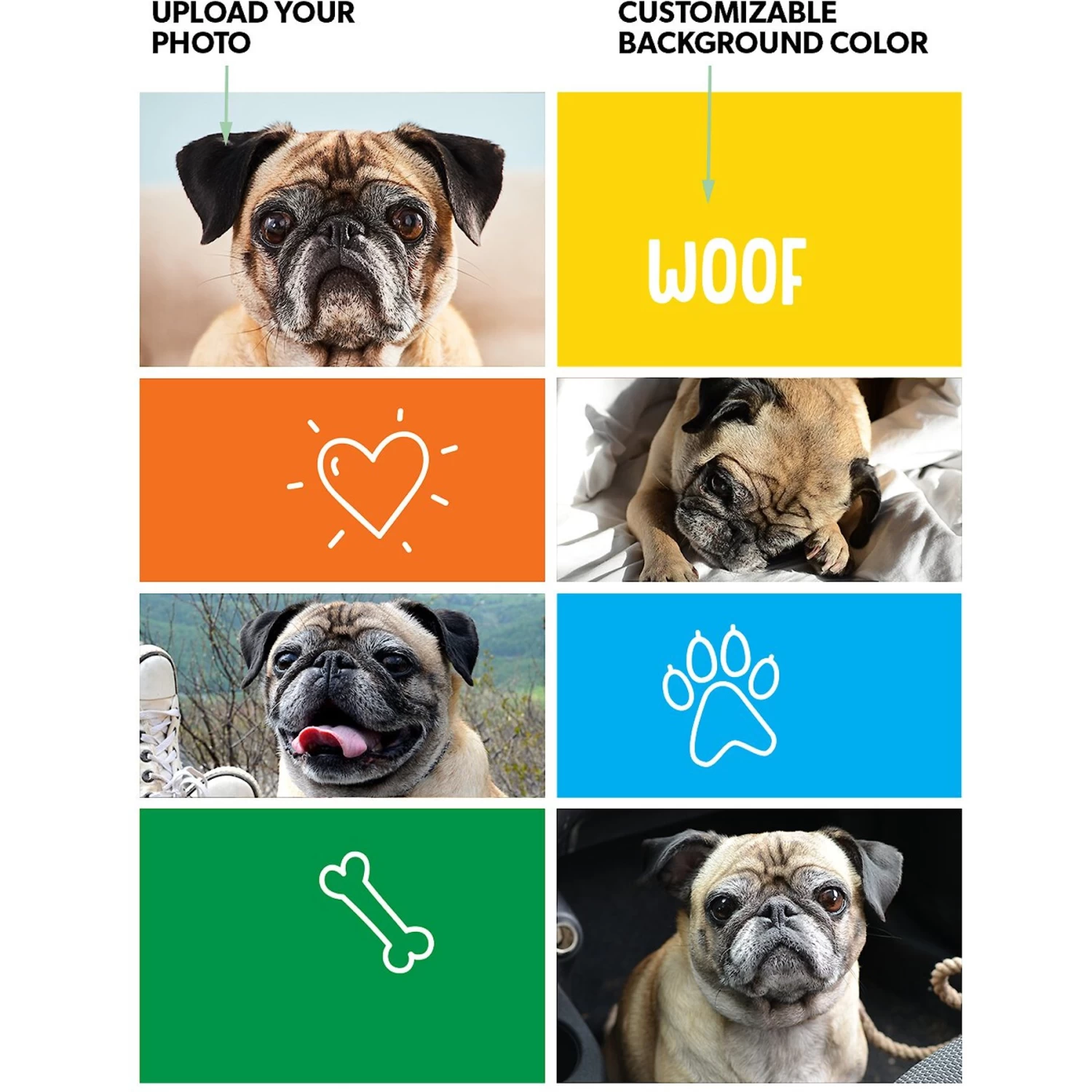 Frisco Personalized Woof Canvas Poster With Wood Hanger, 16" X 20" - Image 2