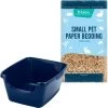 Frisco High Sided Small Pet Litter Box & Frisco Small Pet Paper Bedding