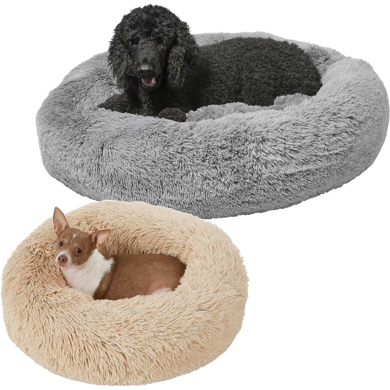 Frisco Eyelash Cat & Dog Bolster Bed & Frisco Eyelash Cat & Dog Bolster Bed