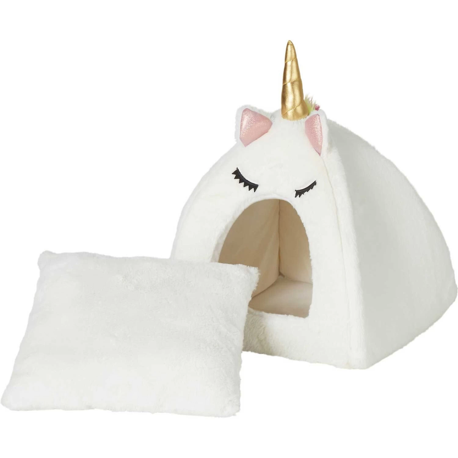 Frisco Novelty Unicorn Covered Cat & Dog Bed & Frisco Cactus Cat Scratching Post - Image 2