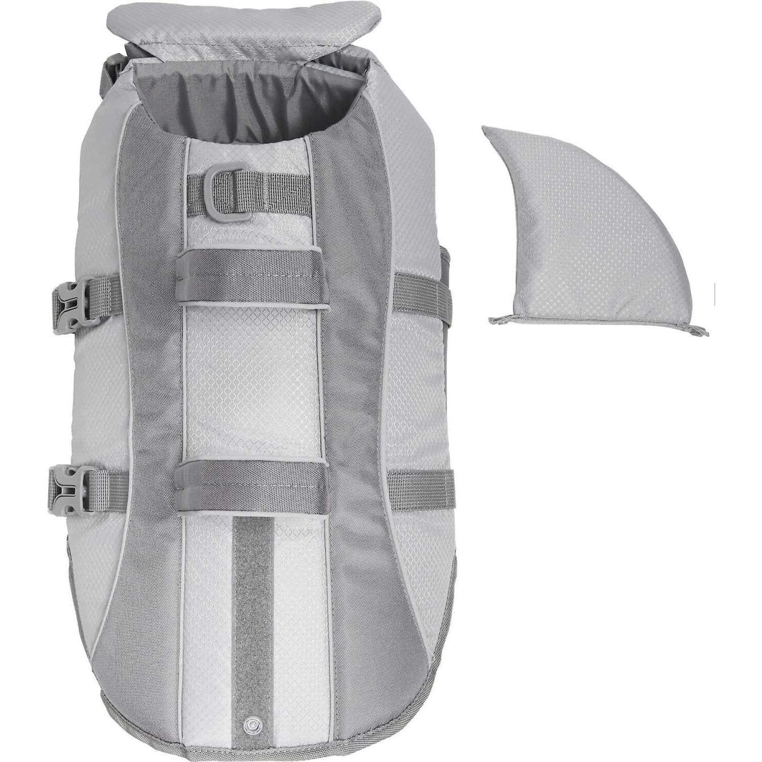 Frisco Shark Dog Life Jacket & Frisco Foam Rubber Floating Fetch Ball No Squeak Dog Toy - Image 4