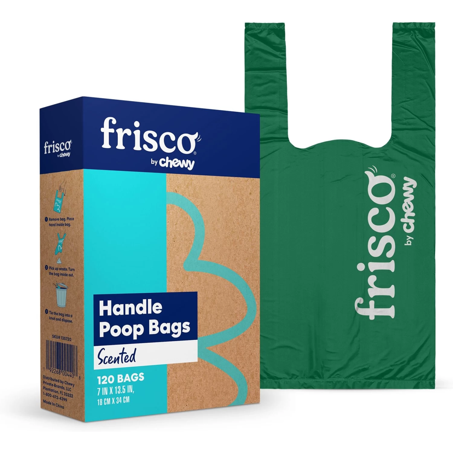 Frisco Spring Action Foldable Dog Pooper Scooper & Frisco Handle Dog Poop Bag - Image 6