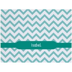 Frisco Personalized Subtle Chevron Soft Fleece Cat & Dog Blanket, 30" X 40"