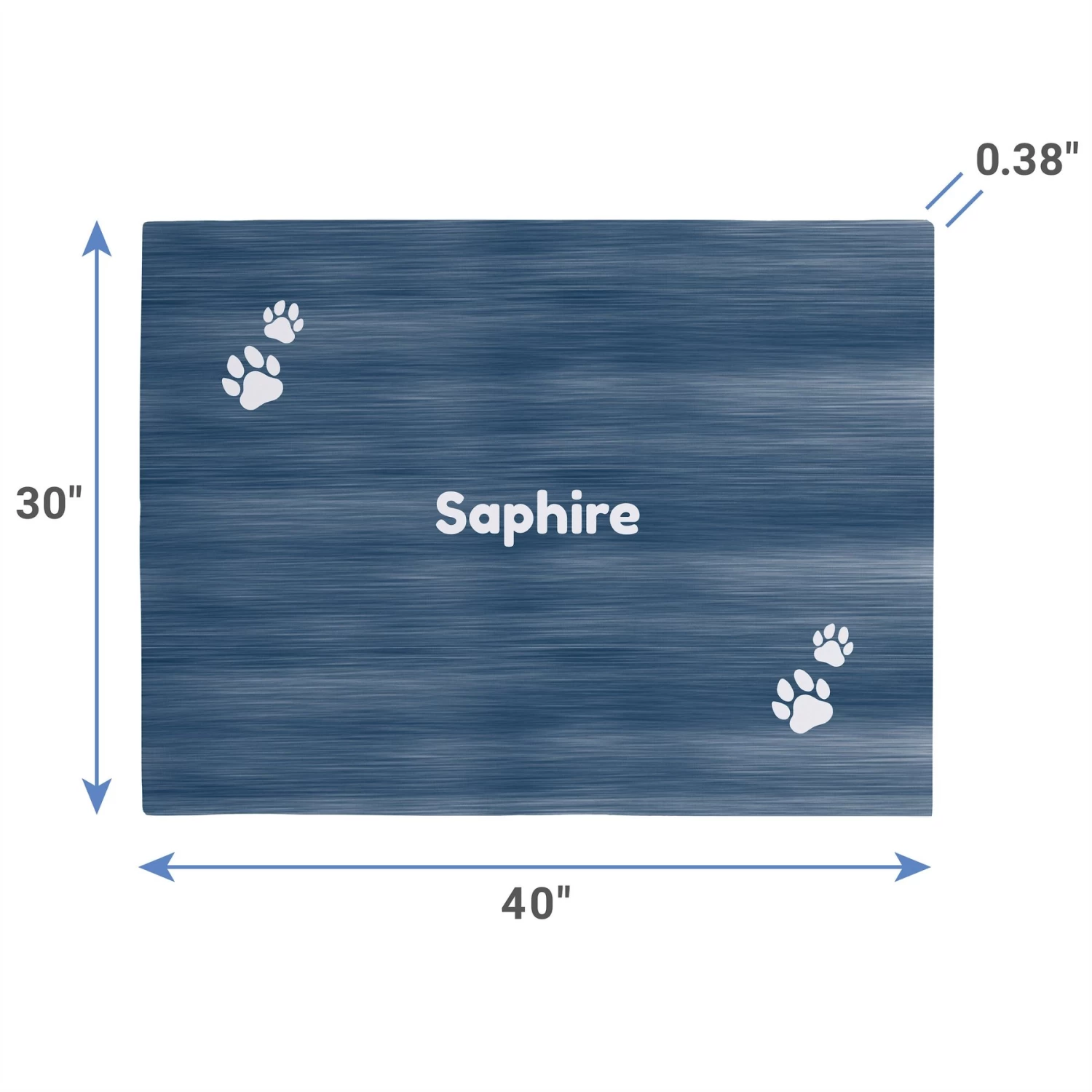 Frisco Personalized Heathered Soft Fleece Cat & Dog Blanket, 30" X 40" - Image 2