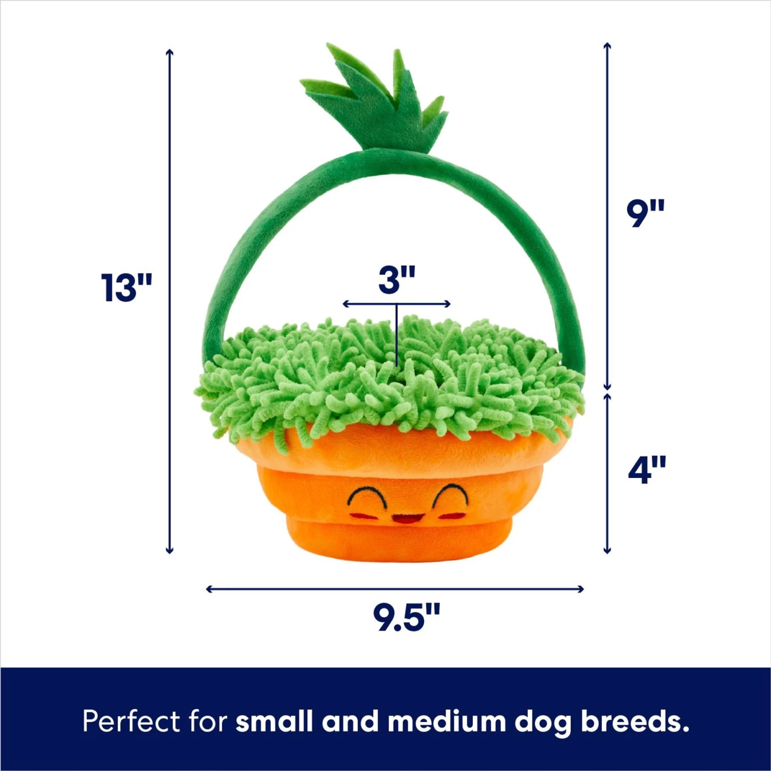 Frisco Easter Basket Hide & Seek Puzzle Plush Squeaky Dog Toy - Image 2