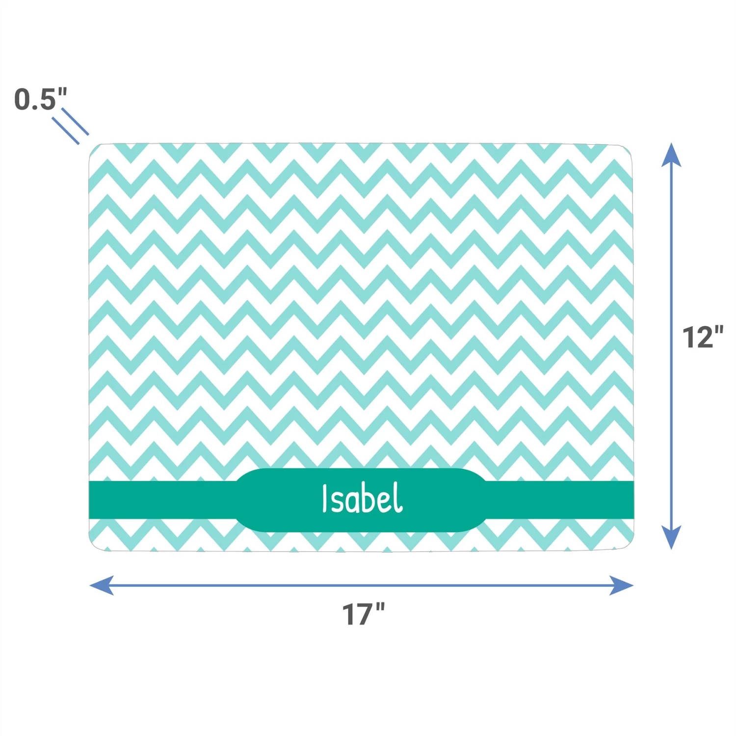 Frisco Personalized Chevron Dog & Cat Placemat - Image 4