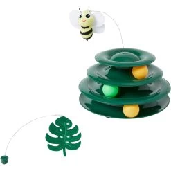 Frisco Bee & Leaf Cat Tracks Cat Toy With Catnip