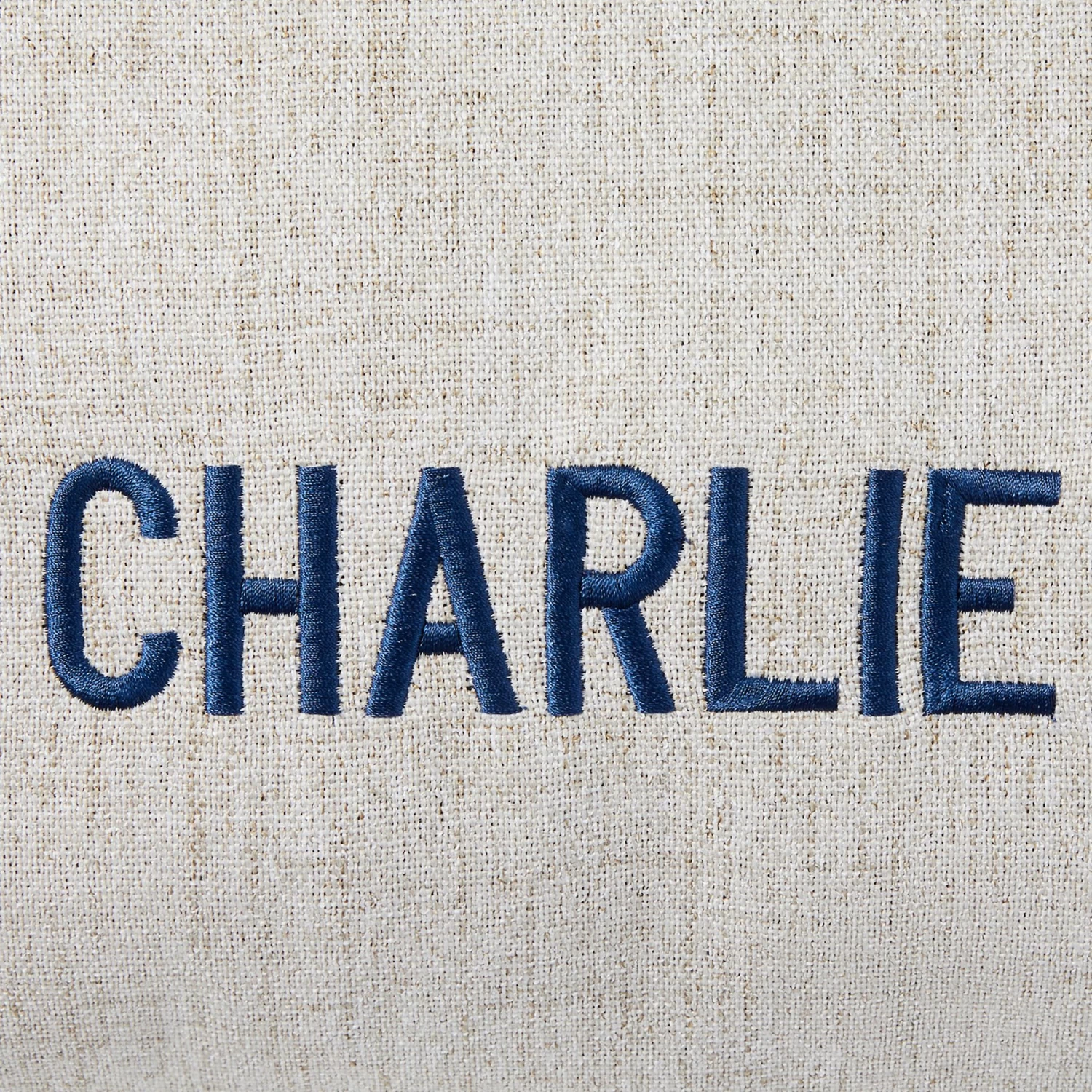 Frisco Personalized Knife Edge Bed, Beige Linen, X-Large - Image 4