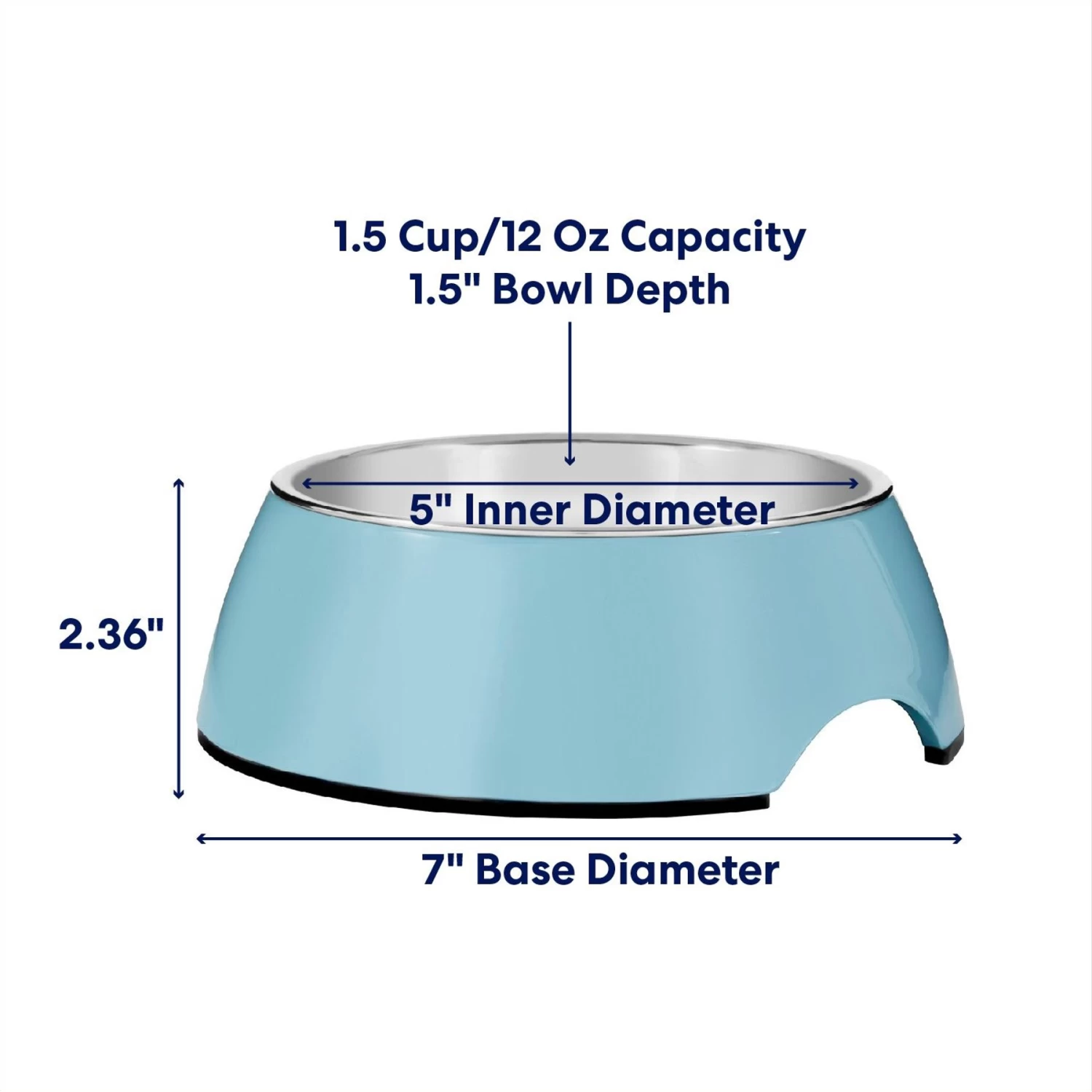 Frisco Coral Design Stainless Steel Dog & Cat Bowl - Image 2