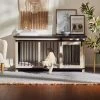 Frisco "Rockford" Dog Crate Credenza & Mat
